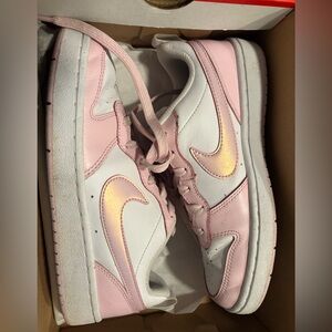Nike Court Borough Low 2 SE in Pink Foam and White